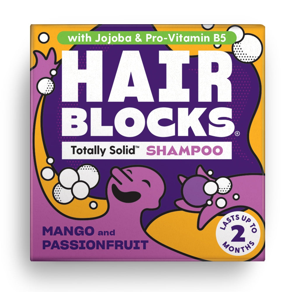 Shower Blocks_Hair Blocks Solid Shampoo - Mango & Passionfruit - All hair types