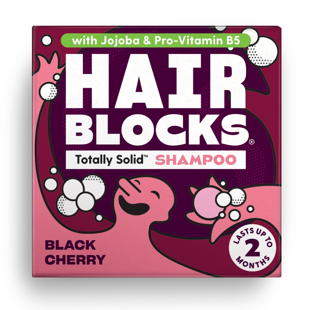 Shower Blocks_Hair Blocks Solid Shampoo - Black Cherry - All hair types