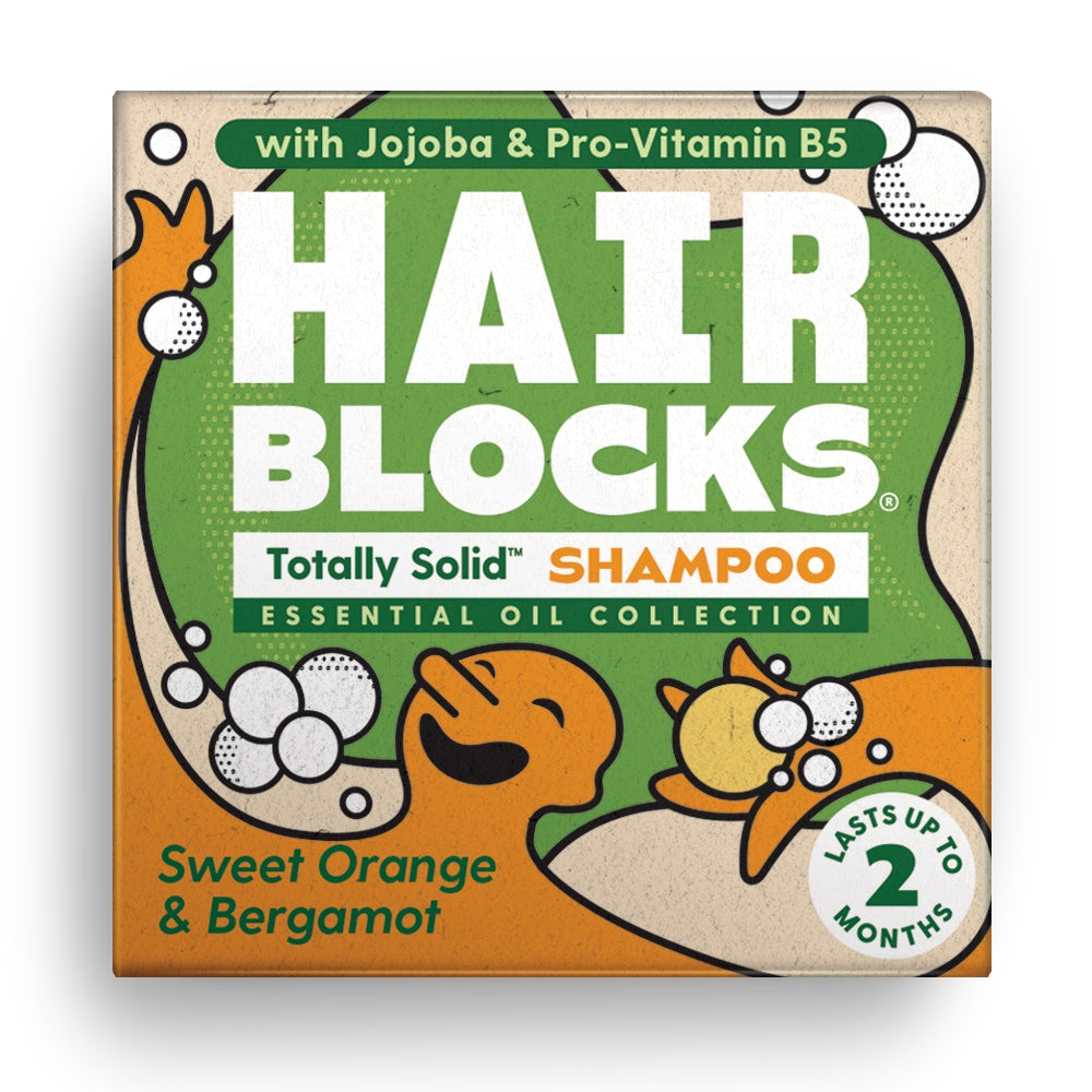 Shower Blocks_Hair Blocks Solid Shampoo - Orange & Bergamot - All hair types