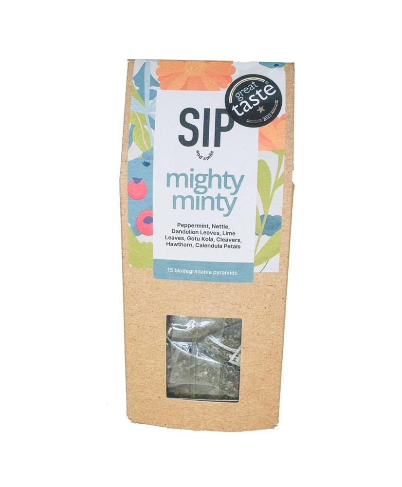 Sip and Smile_Mighty Minty 15 Pyramid Tea Bags