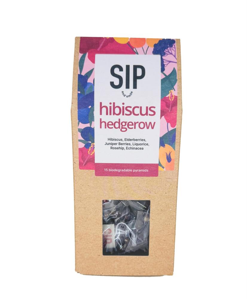 Sip and Smile_Hibiscus Hedgerow 15 Pyramid Tea Bags