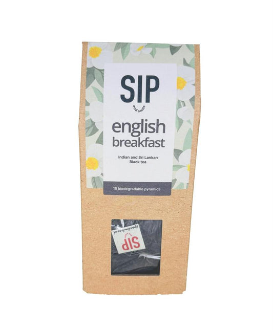 Sip and Smile_English Breakfast 15 Pyramid Tea Bags