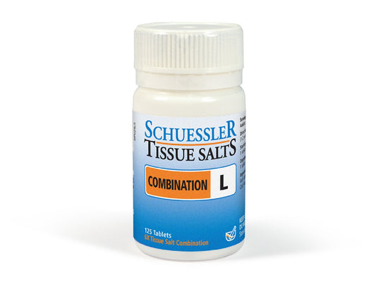 Schuessler_Combination L Tissue Salts 125 Tabs