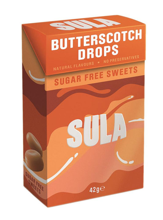 Sula_Butterscotch Sweets Sugar Free 42g-Pack of 14