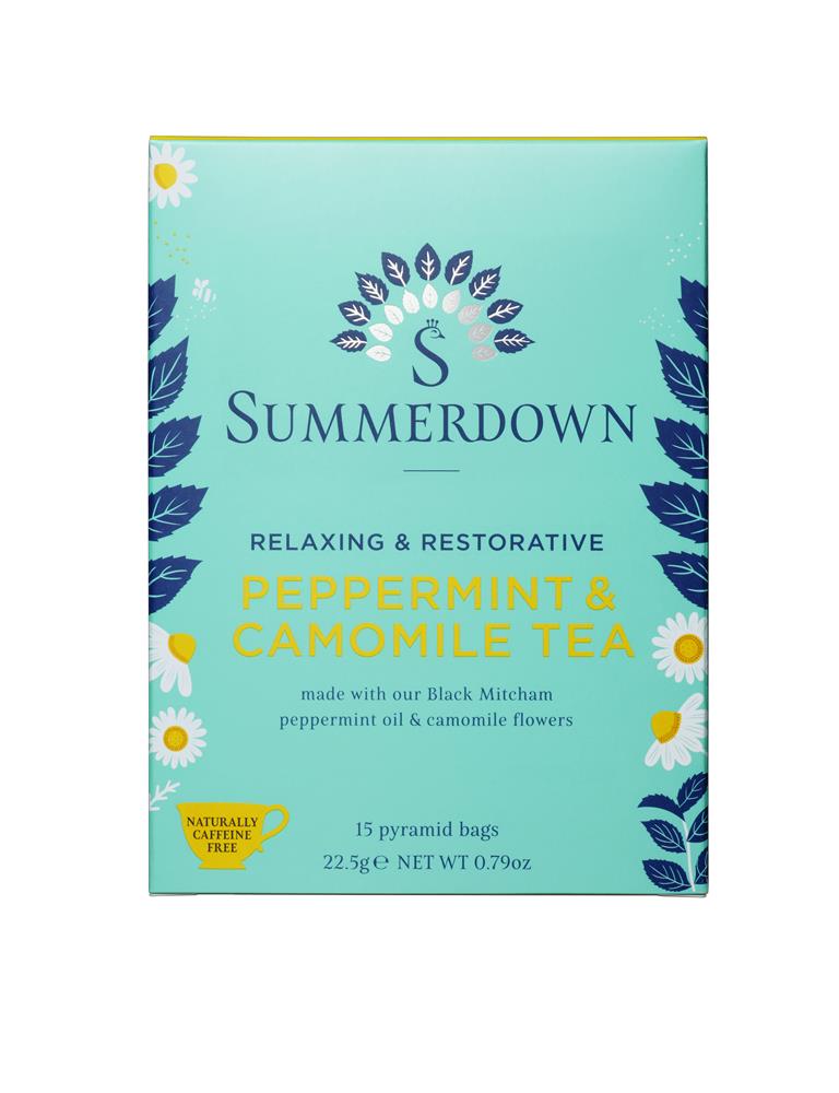 Summerdown_- English Peppermint & Camomile Tea - 22.5g-pack of 2