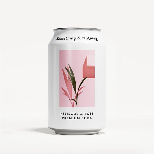 Something & Nothing_Hibiscus & Rose Premium Soda 330ml-pack of 4