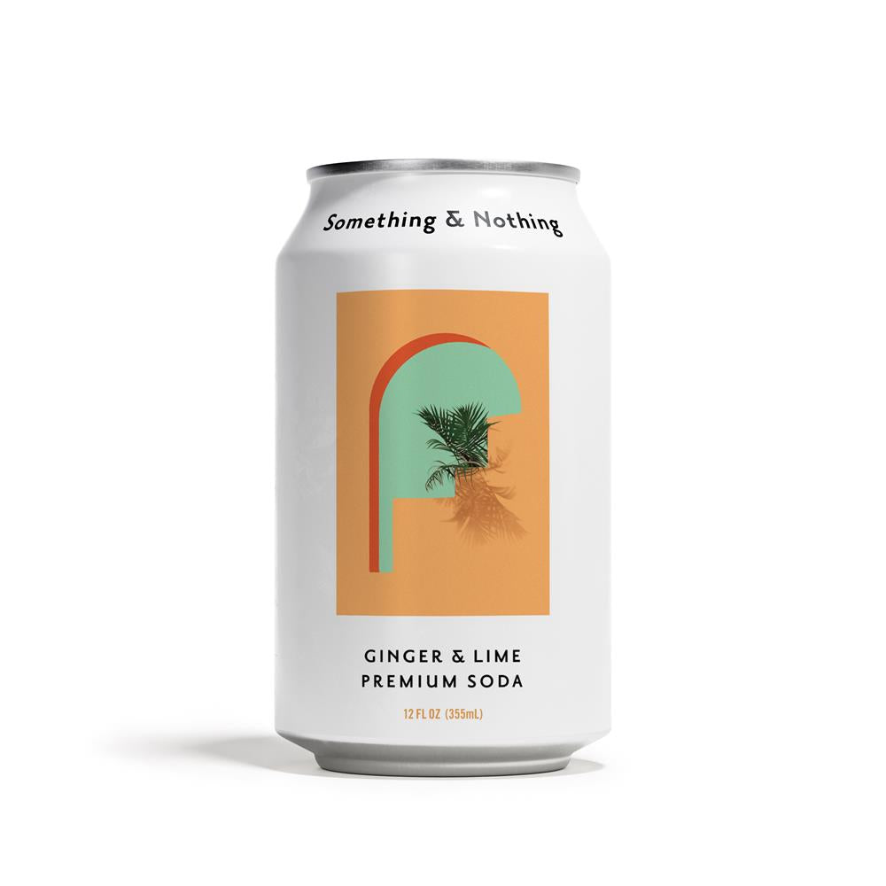 Something & Nothing_Ginger & Lime Premium Soda 330ml-Pack of 4