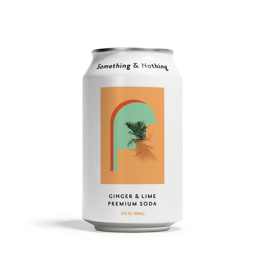 Something & Nothing_Ginger & Lime Premium Soda 330ml-Pack of 4