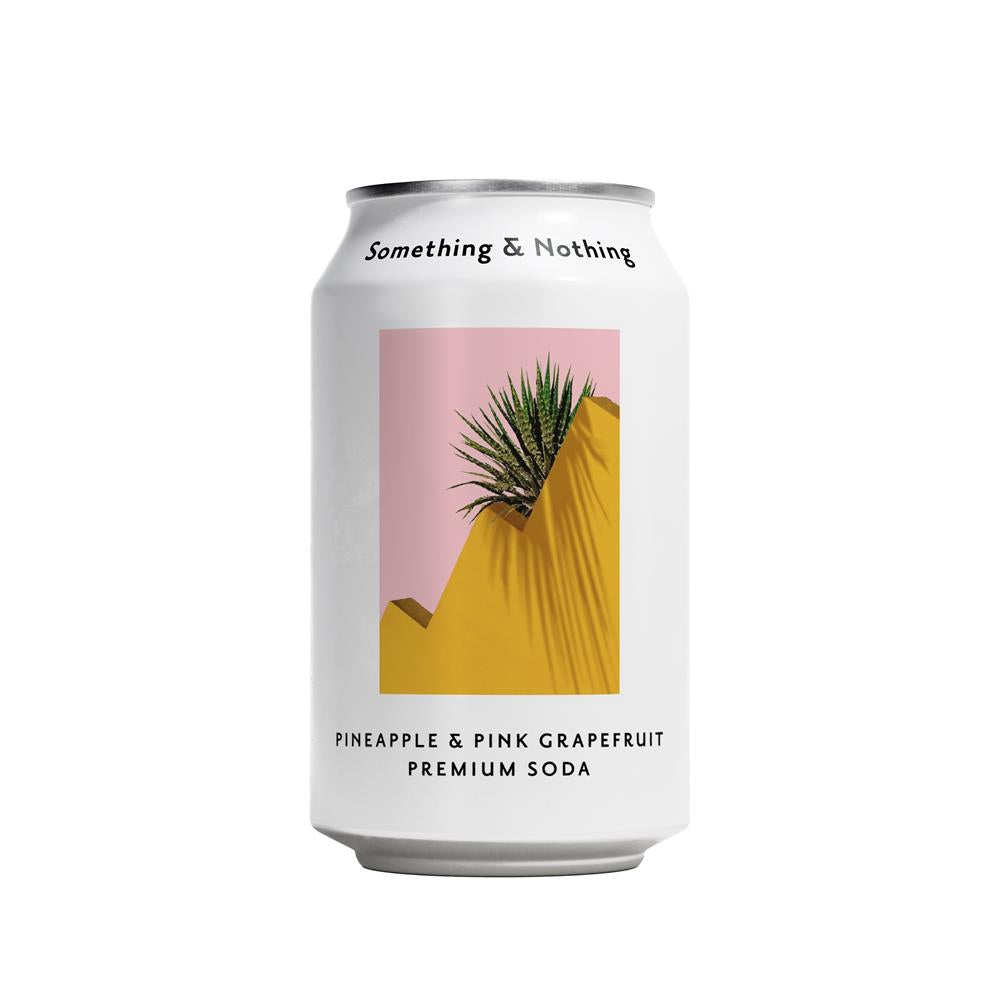 Something & Nothing_Pineapple & Pink Grapefruit Premium Soda 330ml-Pack of 4