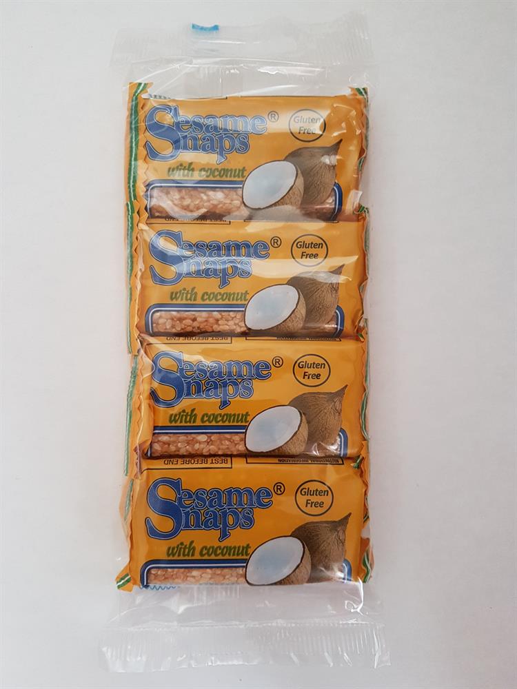 Sesame Snaps_with Coconut - Multipack 4 x 30g-pack of 30