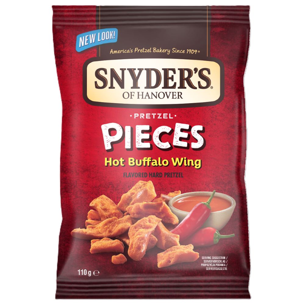 Snyders_15% OFF Snyder's Pretzel Pieces Hot Buffalo Wings 110g-pack of 10