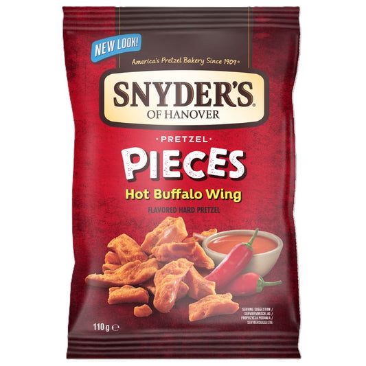 Snyders_15% OFF Snyder's Pretzel Pieces Hot Buffalo Wings 110g-Pack of 10