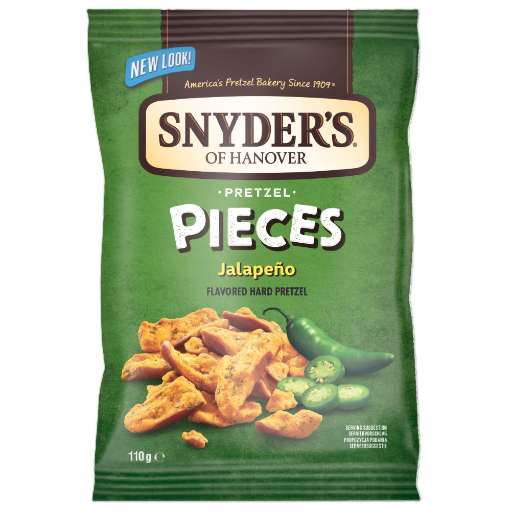 Snyders_15% OFF Snyder's Pretzel Pieces Jalapeno 110g-pack of 10