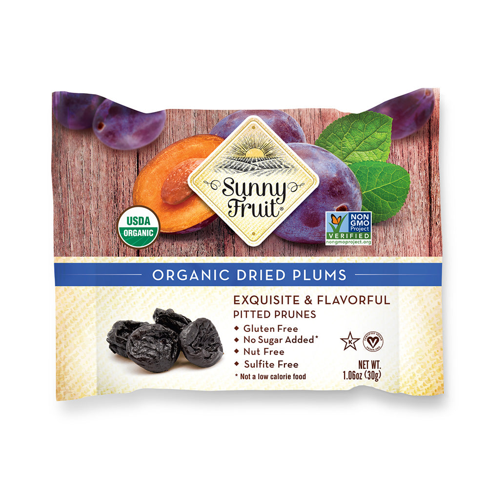 Sunny Fruit_Dried Soft Plums Organic 30g-Pack of 12