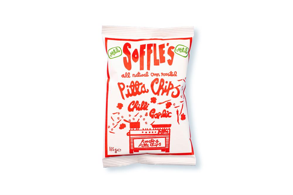 Soffles Pitta Chips_Chilli & Garlic Pitta Chips 165g-Pack of 9