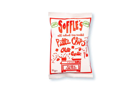 Soffles Pitta Chips_Chilli & Garlic Pitta Chips 165g-Pack of 9