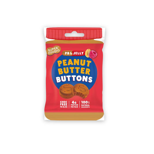 Superfoodio_Peanut Butter Buttons - PB&JAM 20g-pack of 15