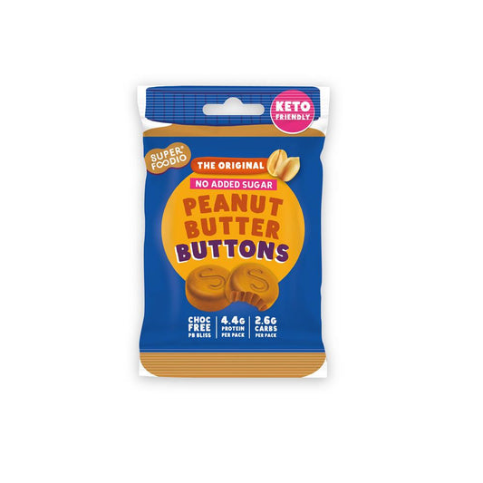 Superfoodio_Peanut Butter Buttons - No Added Sugar 20g (Keto)-Pack of 15
