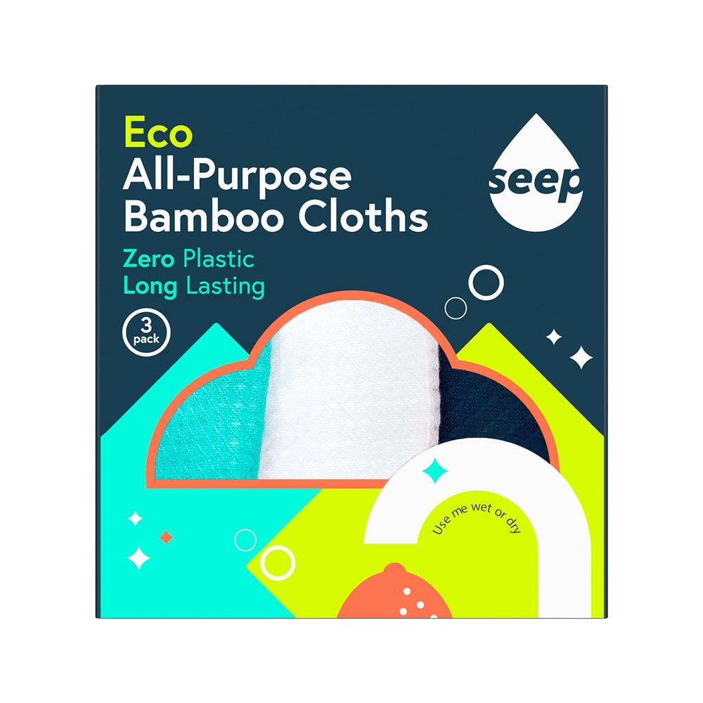 Seep_100% Bamboo All Purpose Cloths 3 Pack