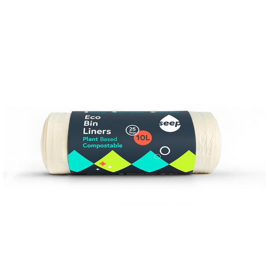Seep_Compostable Bin Liners - 10L (25 bags)-Pack of 5