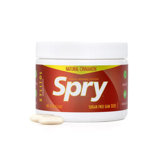 Spry_Natural Cinnamon Xylitol Gum - 100 piece tub