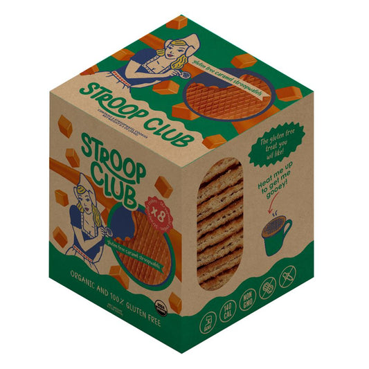 Stroop Club_Gluten Free Traditional Caramel Stroopwafel 8-pack 264g