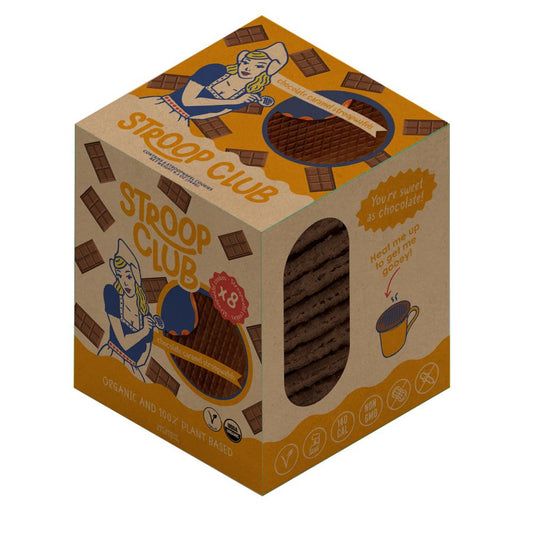 Stroop Club_Plant Based Chocolate Caramel Stroopwafels 8-pack 264g