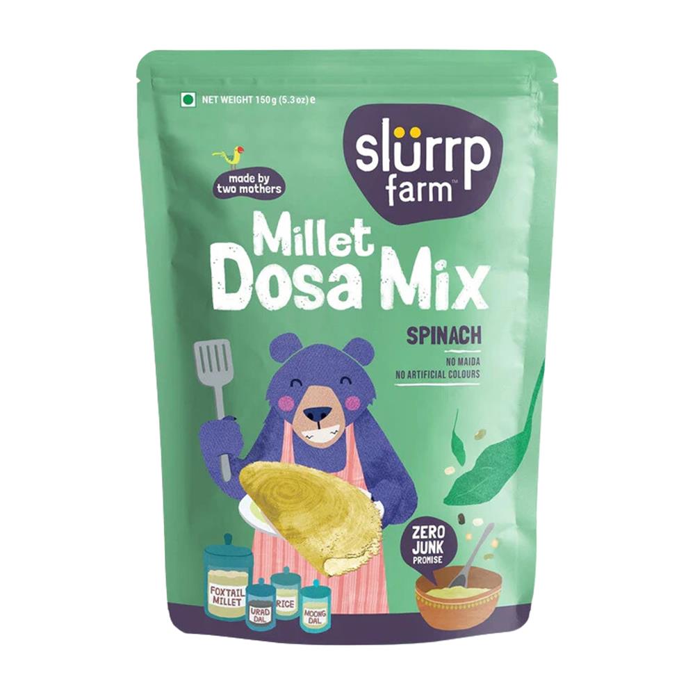 Slurrp Farm_Spinach Multigrain Dosa Crepe Mix 150g-pack of 2