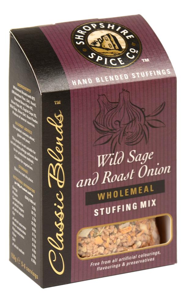 Shropshire Spice_Wild Sage & Roast Onion Wholemeal Stuffing 150g-Pack of 3