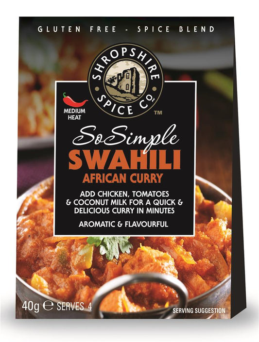 Shropshire Spice_So Simple Gluten Free Swahili African Curry 40g-pack of 2