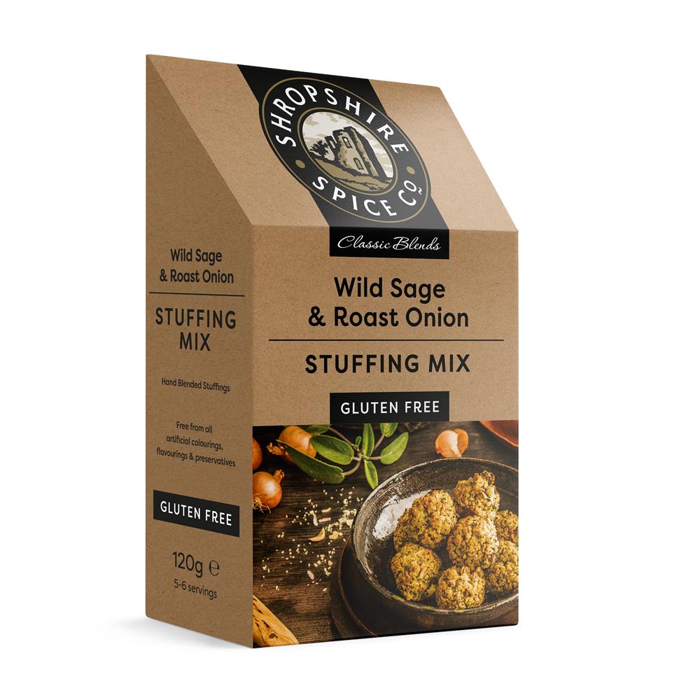 Shropshire Spice_Gluten Free Wild Sage & Roast Onion Stuffing 120-Pack of 3