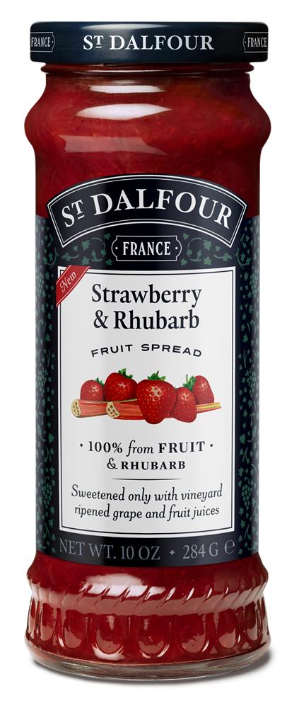 St Dalfour_Strawberry & Rhubarb Fruit Spread 284g-Pack of 2
