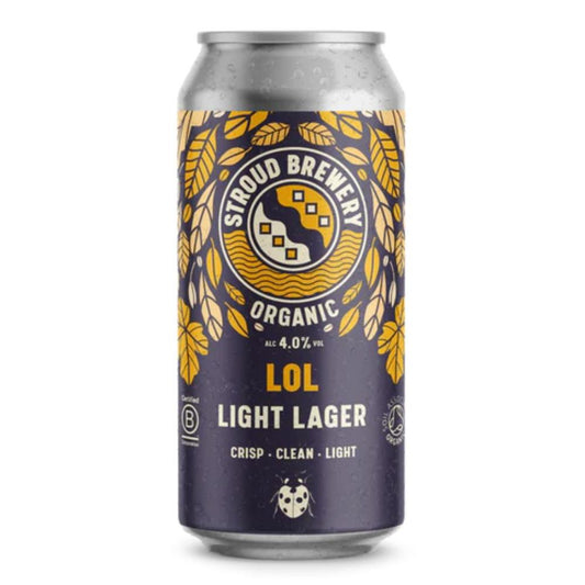 Stroud Brewery_Light Organic Lager 4% ABV 440ml-Pack of 2