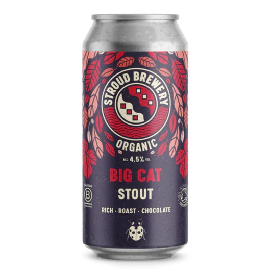 Stroud Brewery_Big Cat Stout 4.5% ABV 440ml-Pack of 2