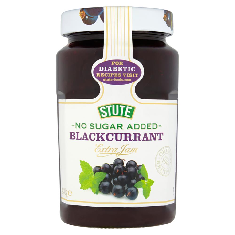 Stute_No Sugar Added Blackcurrant Jam 430g-Pack of 2
