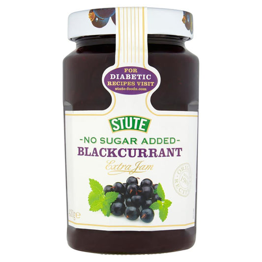 Stute_No Sugar Added Blackcurrant Jam 430g-Pack of 2