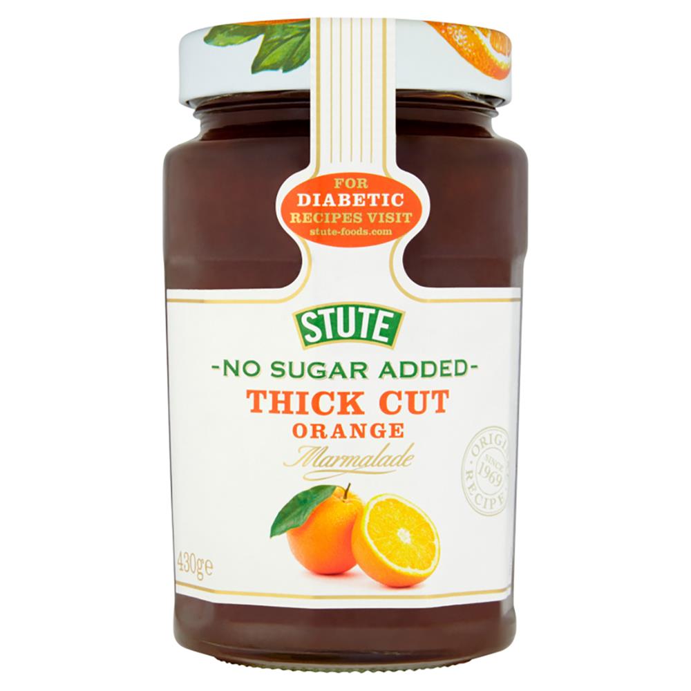Stute_No Sugar Added Thick Cut Orange Marmalade 430g-pack of 2