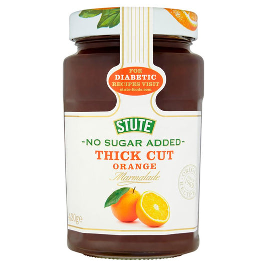Stute_No Sugar Added Thick Cut Orange Marmalade 430g-pack of 2