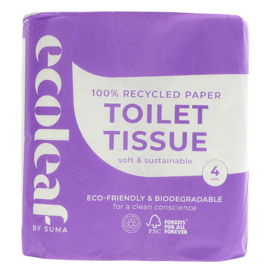 Suma_Ecoleaf Toilet Tissue 4 Pack-pack of 2
