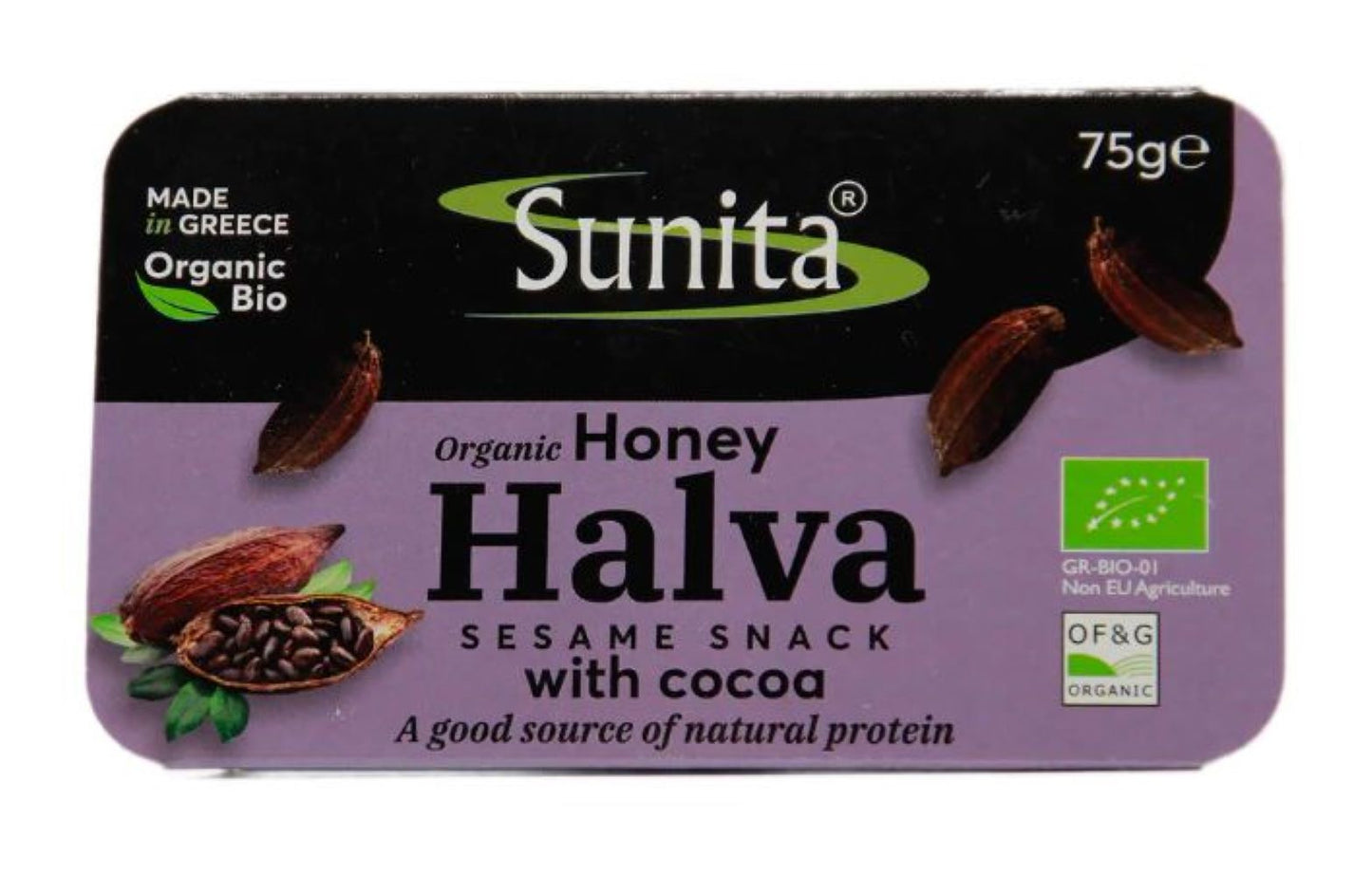 Sunita_Organic Dark Chocolate Halva 75g-Pack of 2