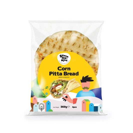 Seven Ate Nine_Corn Pitta Bread 360g-Pack of 3