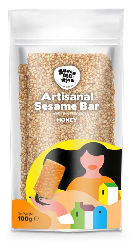 Seven Ate Nine_Sesame Bar Honey x 4 bars 100g-pack of 4
