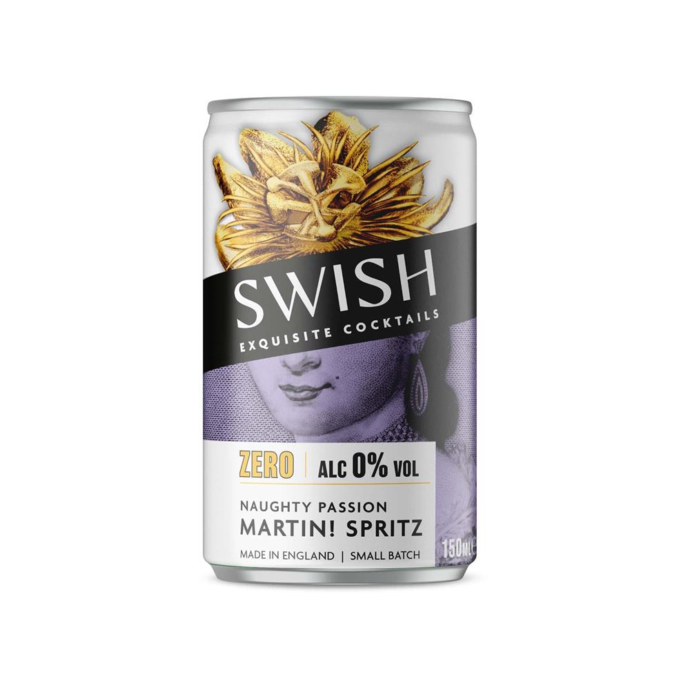Swish Cocktails_Naughty Passion Martini Spritz Zero 0% ABV 150ml-pack of 2
