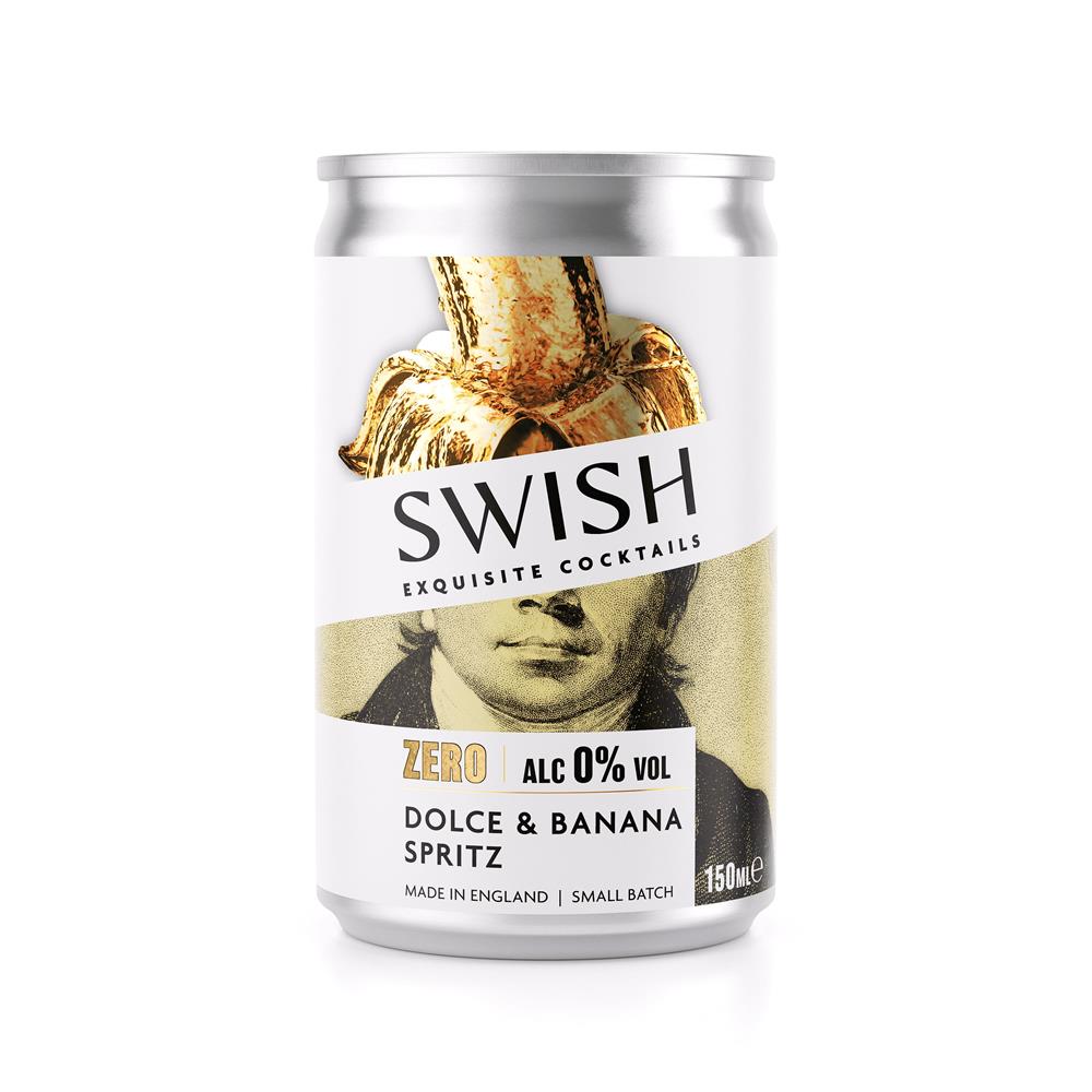 Swish Cocktails_Swish Cocktail Dolce & Banana Spritz Zero 0% ABV 150ml-Pack of 2
