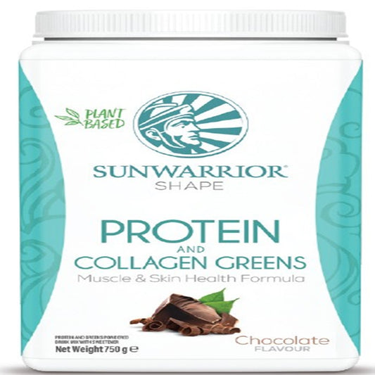 Sunwarrior_Shape Protein Collagen Greens chocolate Flavour