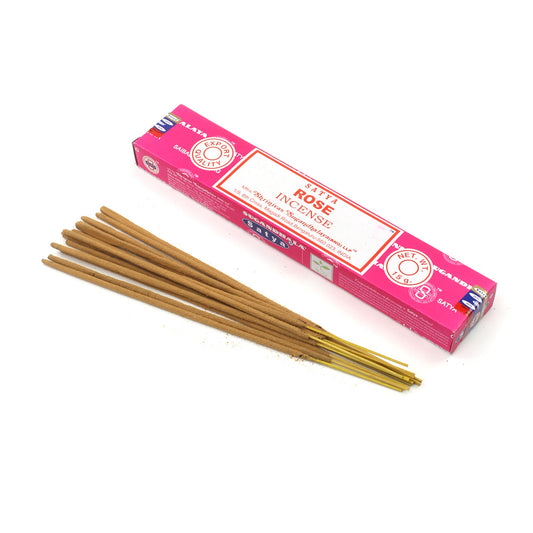 Satya_Rose Incense sticks 15g Pack.-Pack of 6