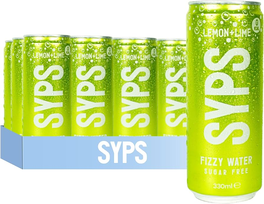 SYPS Fizzy Water 12x330ml Peach