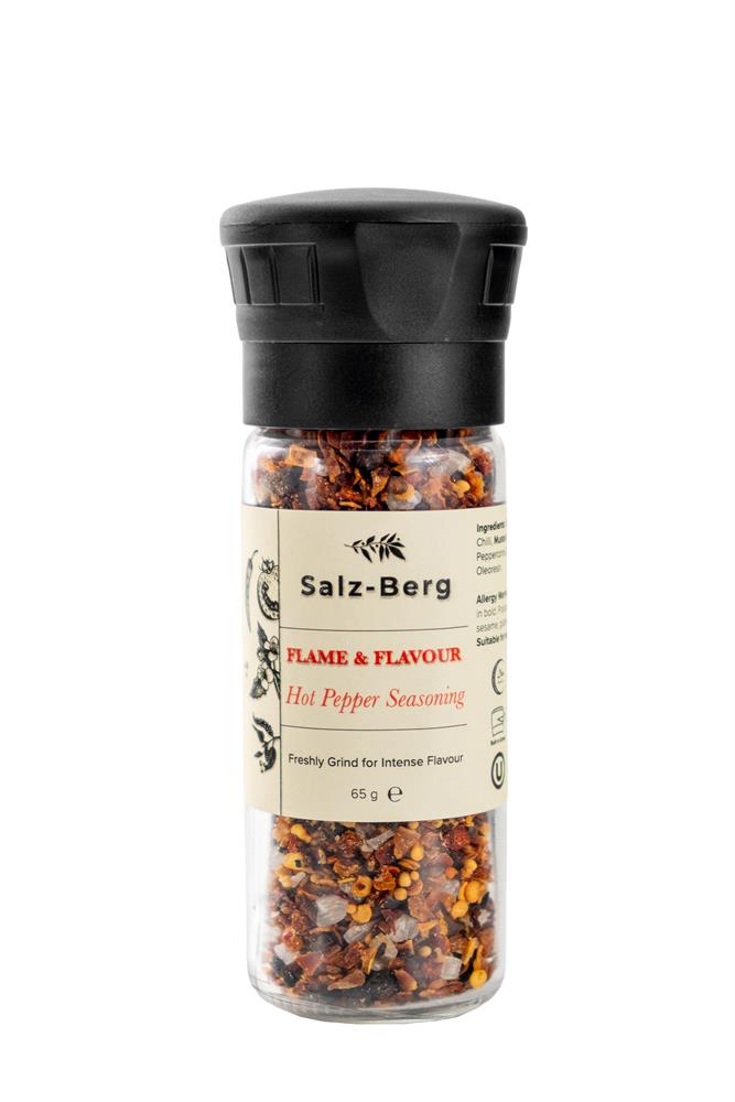 Salz Berg_Flame & Flavour Grinder Hot Pepper Seasoning 65g-Pack of 2