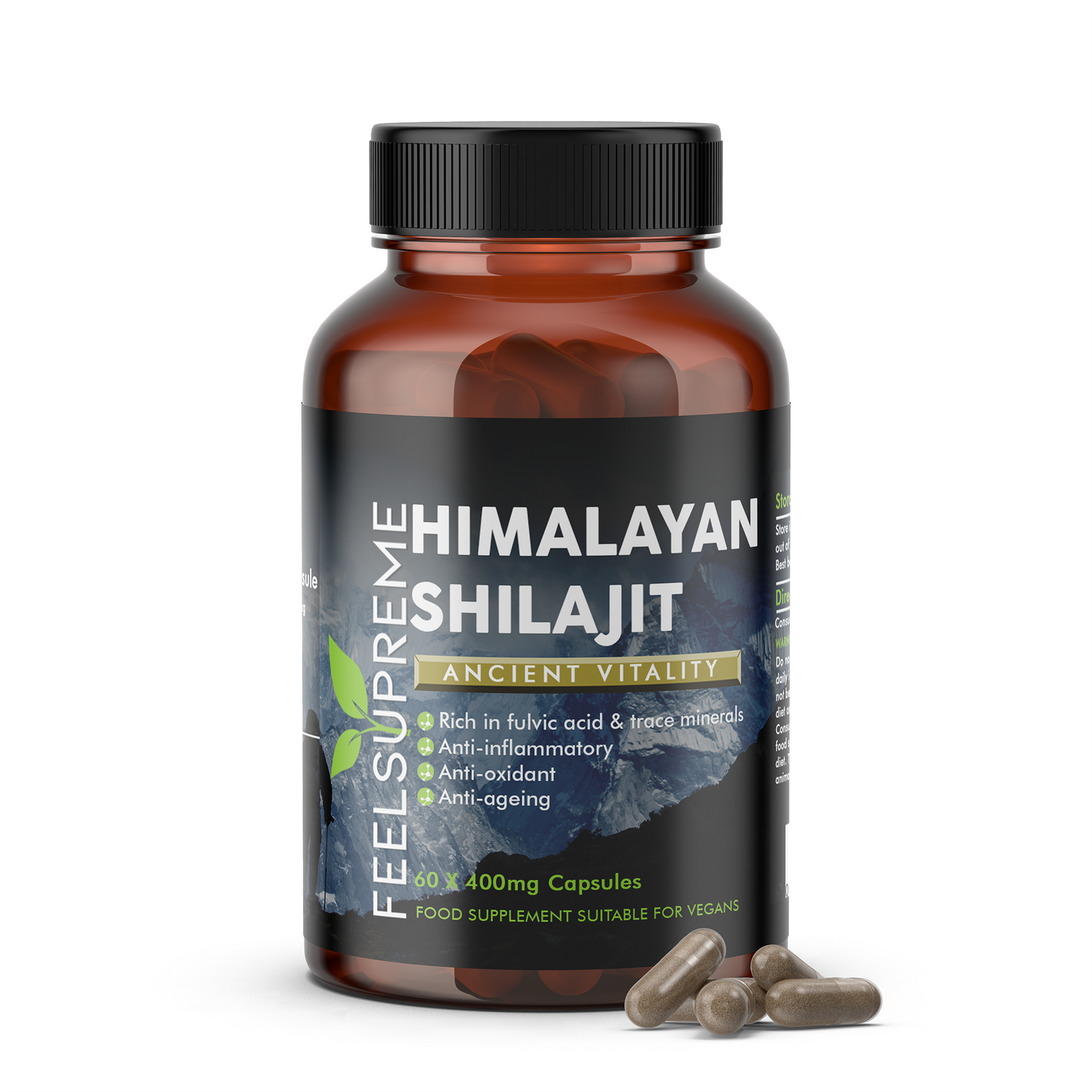 Feel Supreme Himalayan Shilajit 60 Veg Caps