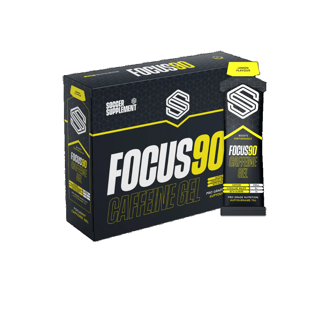 Soccer Supplement Focus90 Caffeine Gel 12x70g Mixed Berry
